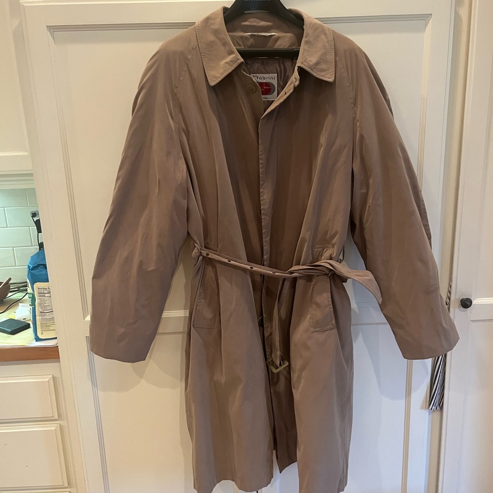Men's Classic Beige Trench Coat